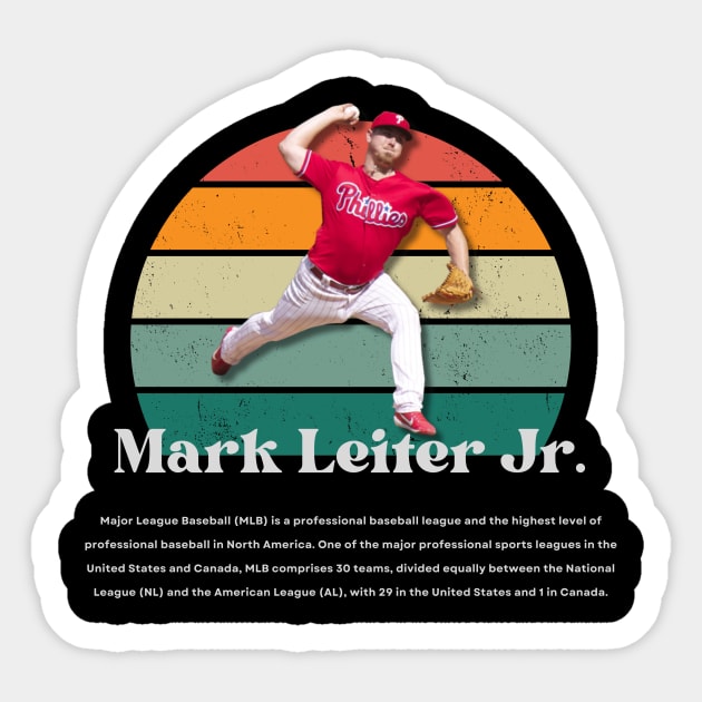 Mark Leiter Jr. Vintage Vol 01 Sticker by Gojes Art